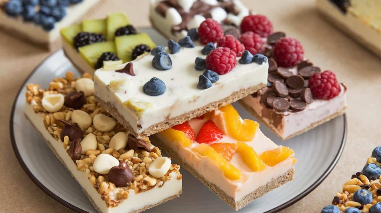 Delicious and Healthy Frozen Greek Yogurt Bars