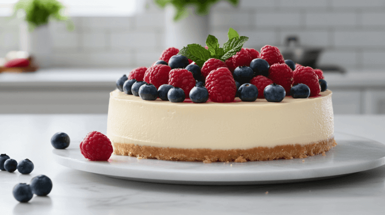 Delicious No-Bake Philadelphia Cheesecake Recipe | Easy Dessert